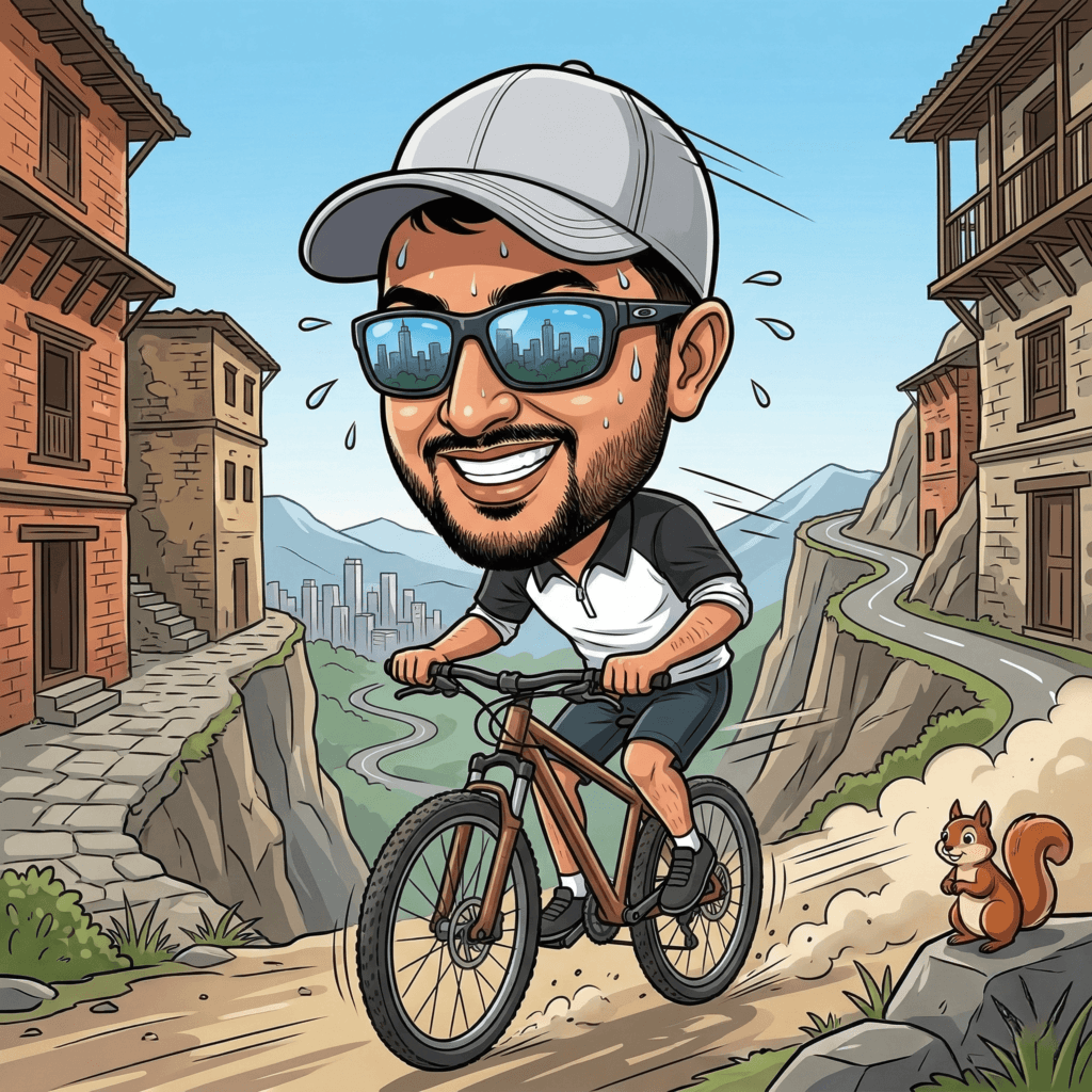 Biplop Lamichhane caricature