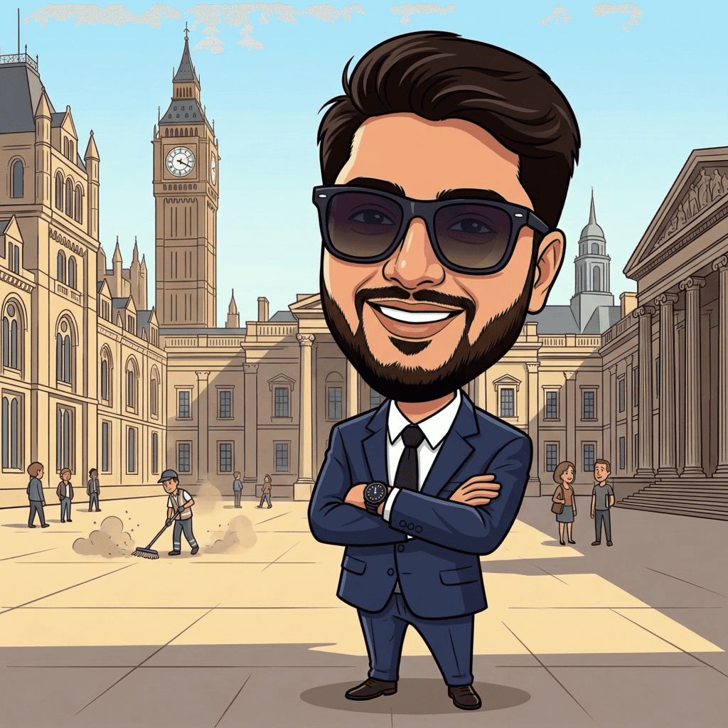 Labhesh Shah caricature