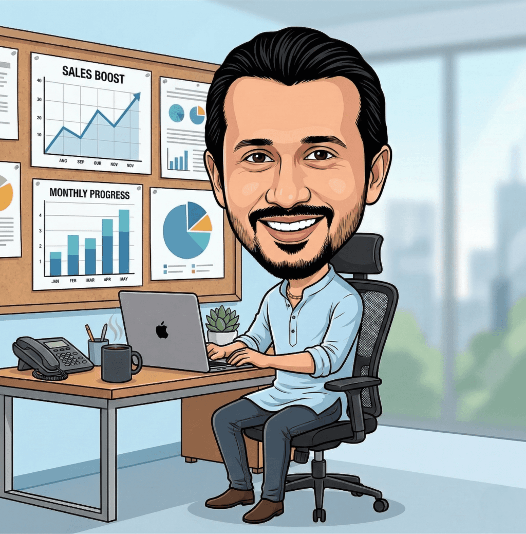 Sarad Dhungel caricature