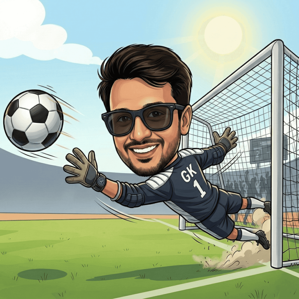 Sujal Shrestha caricature